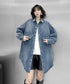 Loose Rivet Denim Blouse